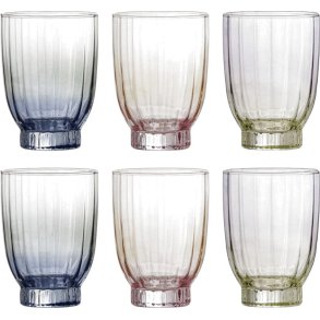 Bloomingville Nicoline Drikkeglas 6 stk. 33 cl, Multi