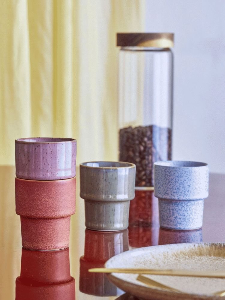 Bloomingville Ewan Espressokop 4 stk. 7,5 cl, Multi