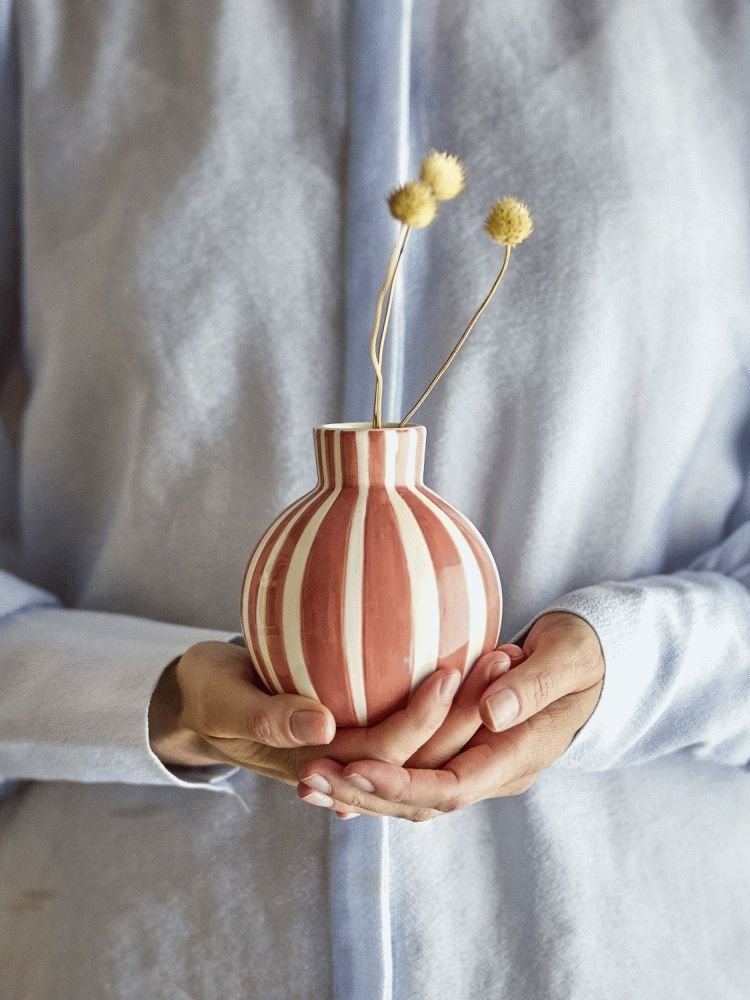 Bloomingville Fian Vase H11 cm, Orange