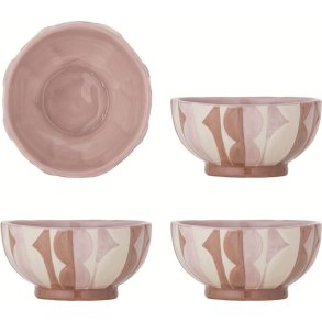 Bloomingville Saul Sk�l 4 stk. �12,5 cm, Rosa