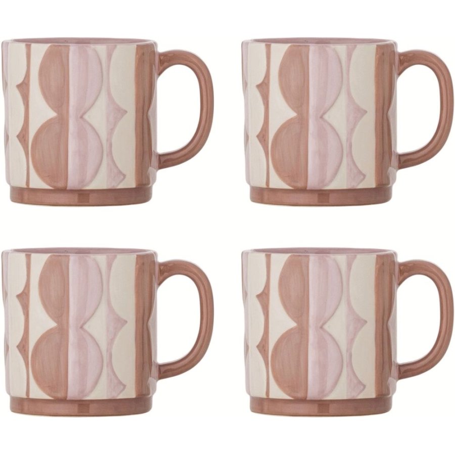 Bloomingville Saul Krus 4 stk. 23,5 cl, Rosa