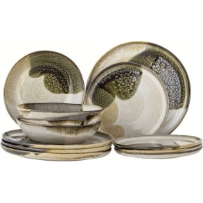 Bloomingville Jules Tischserviceset 12-teilig, Gr&uuml;n