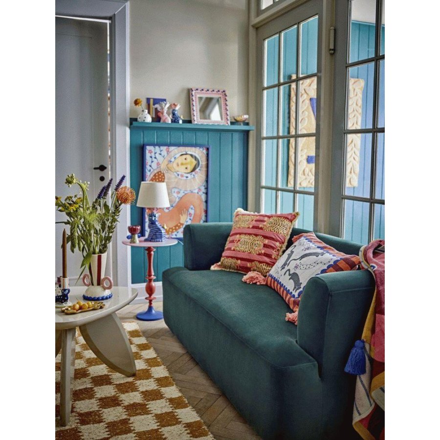 Bloomingville Floriesta Illustration m. Ramme 52x72 cm, Fyrretr�