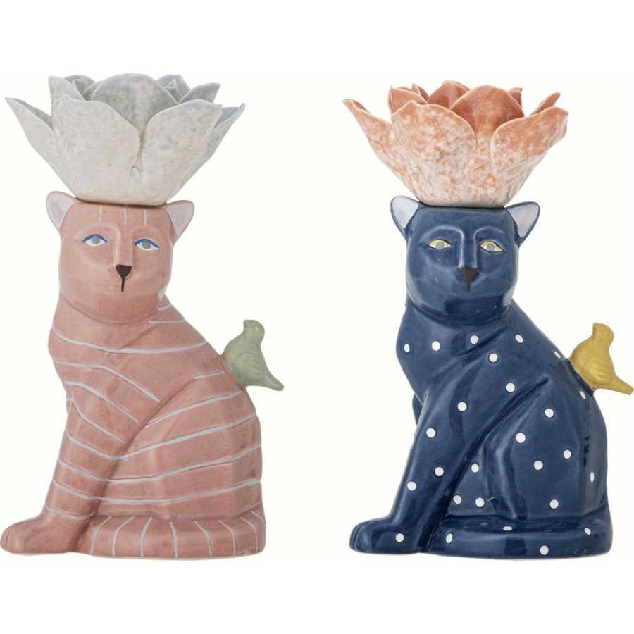 Bloomingville Eri Lysestage 2 stk. H17 cm, Multi