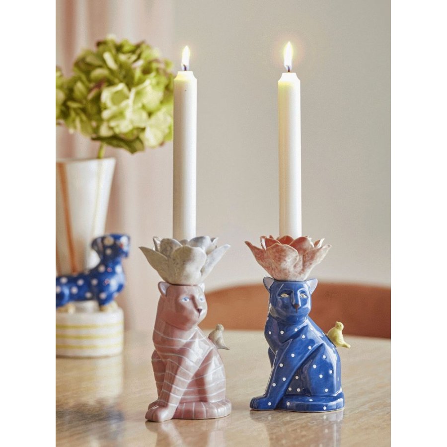 Bloomingville Eri Lysestage 2 stk. H17 cm, Multi