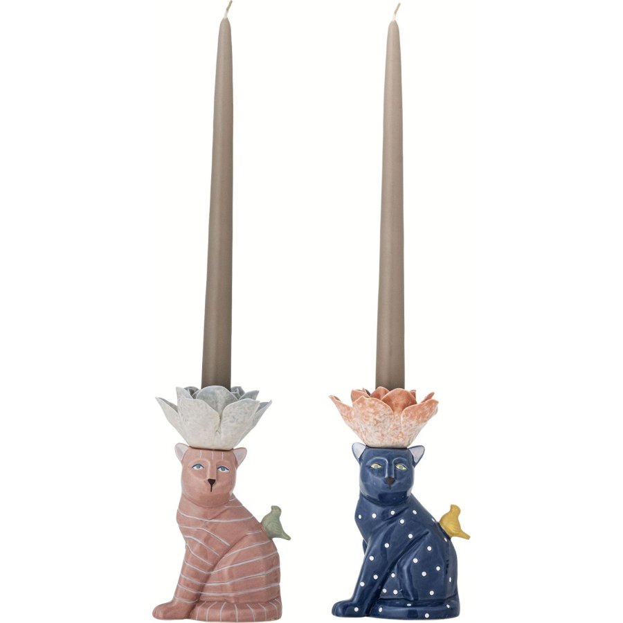 Bloomingville Eri Lysestage 2 stk. H17 cm, Multi