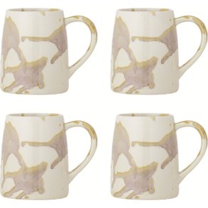 Creative Collection Winnie Krus 4 stk. 37 cl, Rosa/Beige