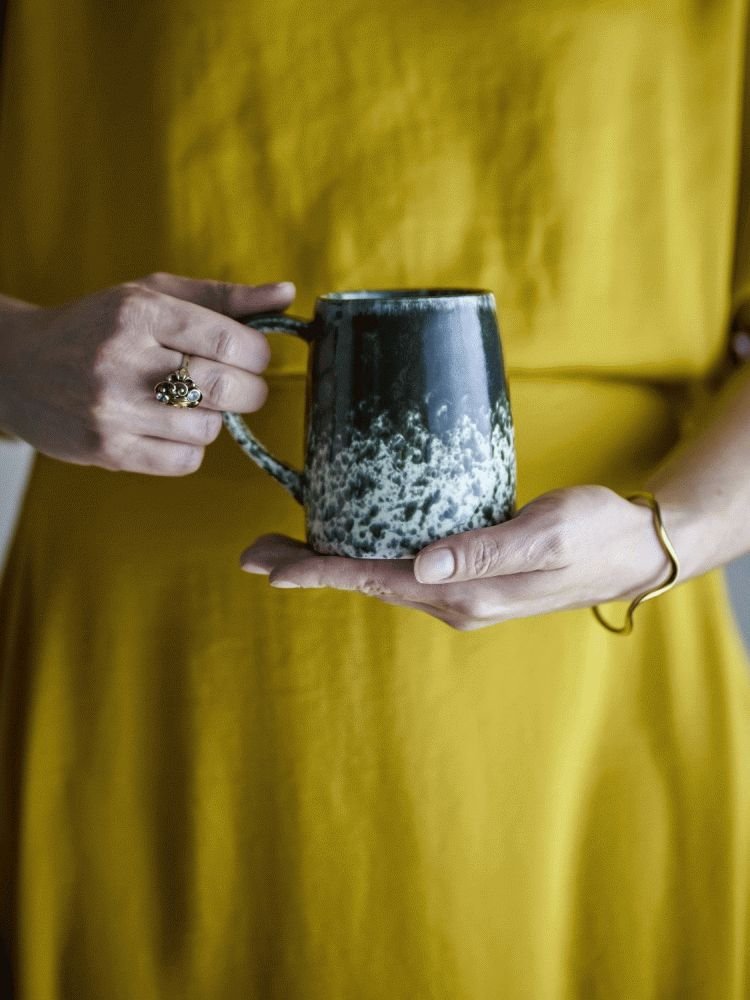 Creative Collection Winnie Krus 4 stk. 37 cl, Offwhite/Gr�n