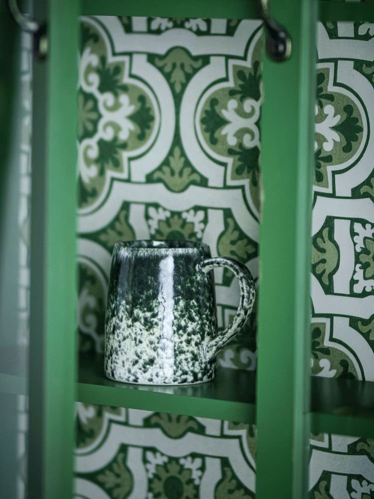 Creative Collection Winnie Krus 4 stk. 37 cl, Offwhite/Gr�n