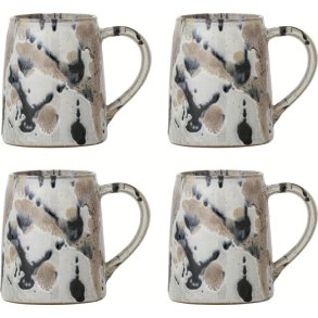 Creative Collection Winnie Krus 4 stk. 37 cl, Rosa/Sort