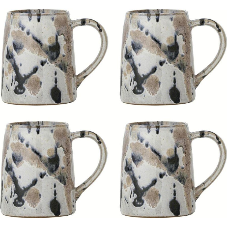 Creative Collection Winnie Krus 4 stk. 37 cl, Rosa/Sort