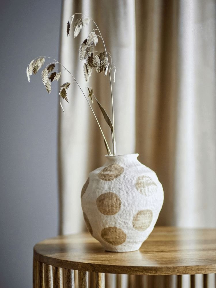 Creative Collection Byron Vase H20,5 cm, Natur