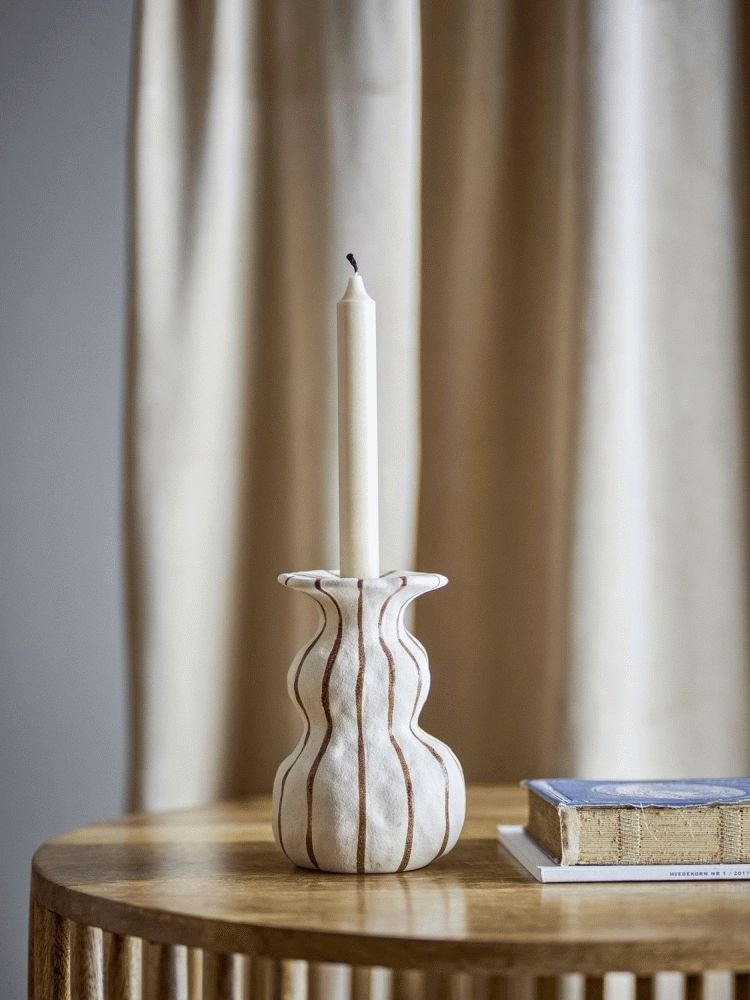 Creative Collection Byron Lysestage H16 cm, Brun