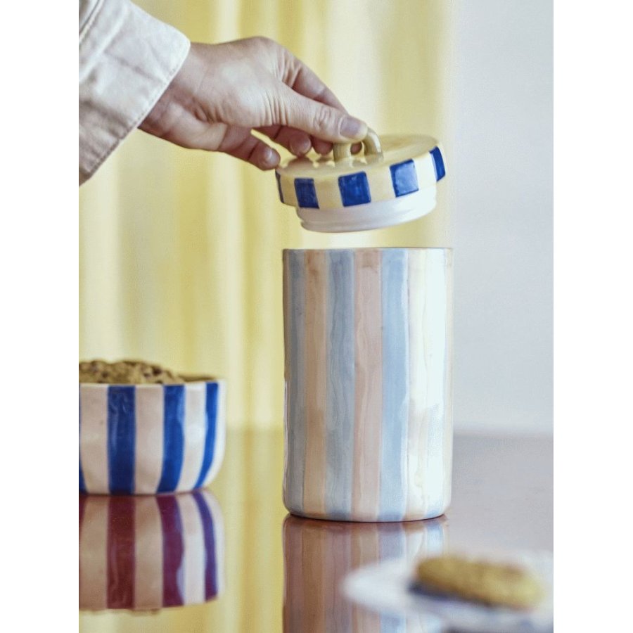 Bloomingville Phoenix Krukke m. L�g H20,5 cm, Multi