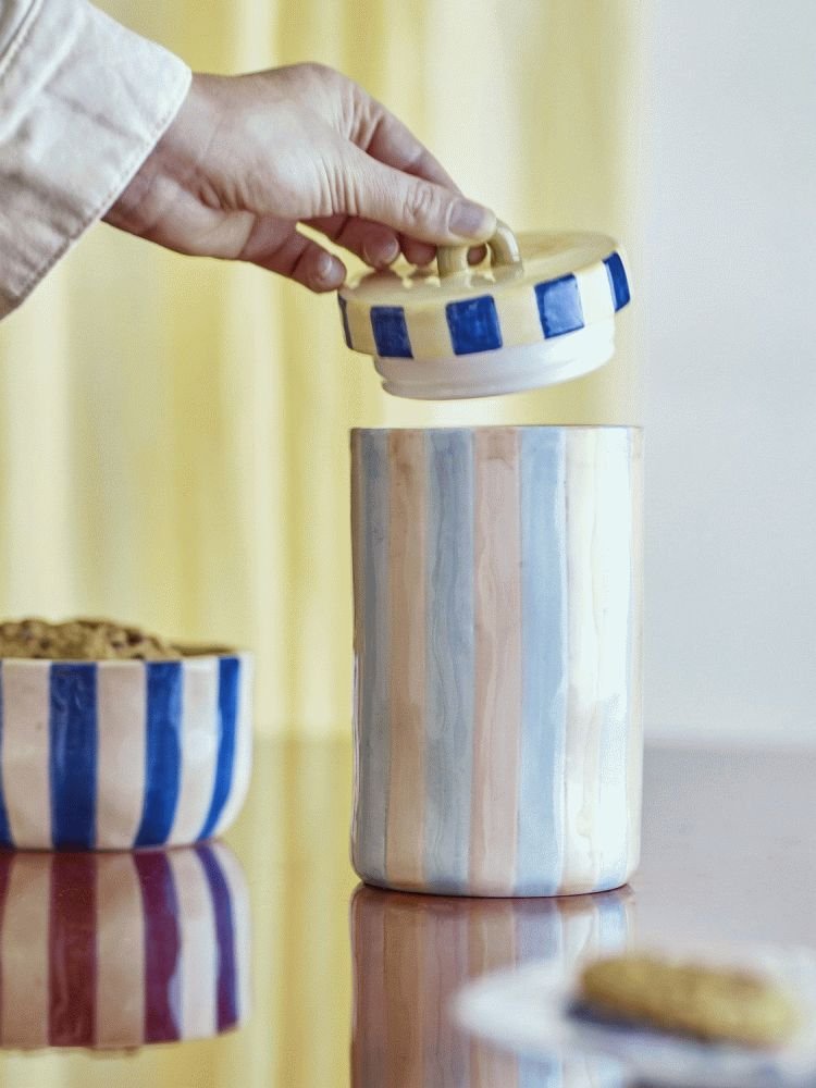 Bloomingville Phoenix Krukke m. L�g H20,5 cm, Multi