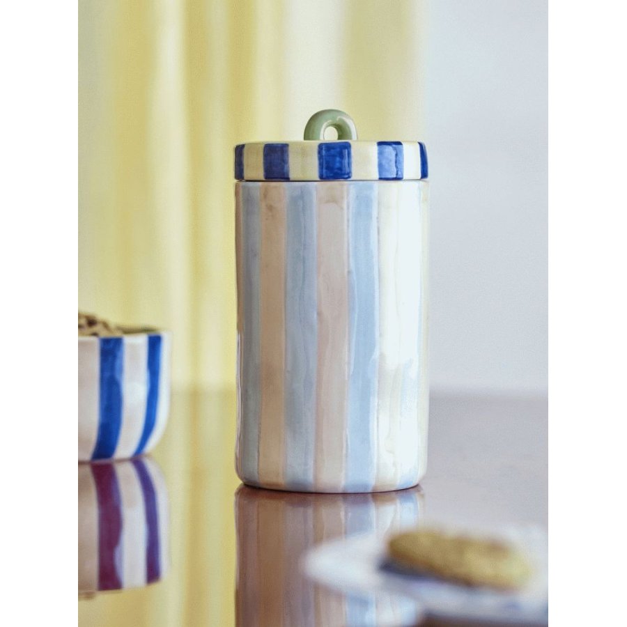 Bloomingville Phoenix Krukke m. L�g H20,5 cm, Multi