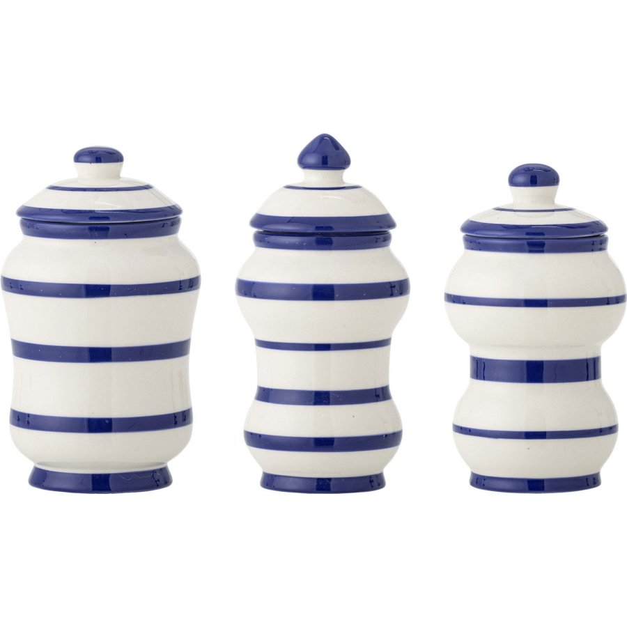 Bloomingville Maynard Krukke m. L�g 3 stk, Bl�