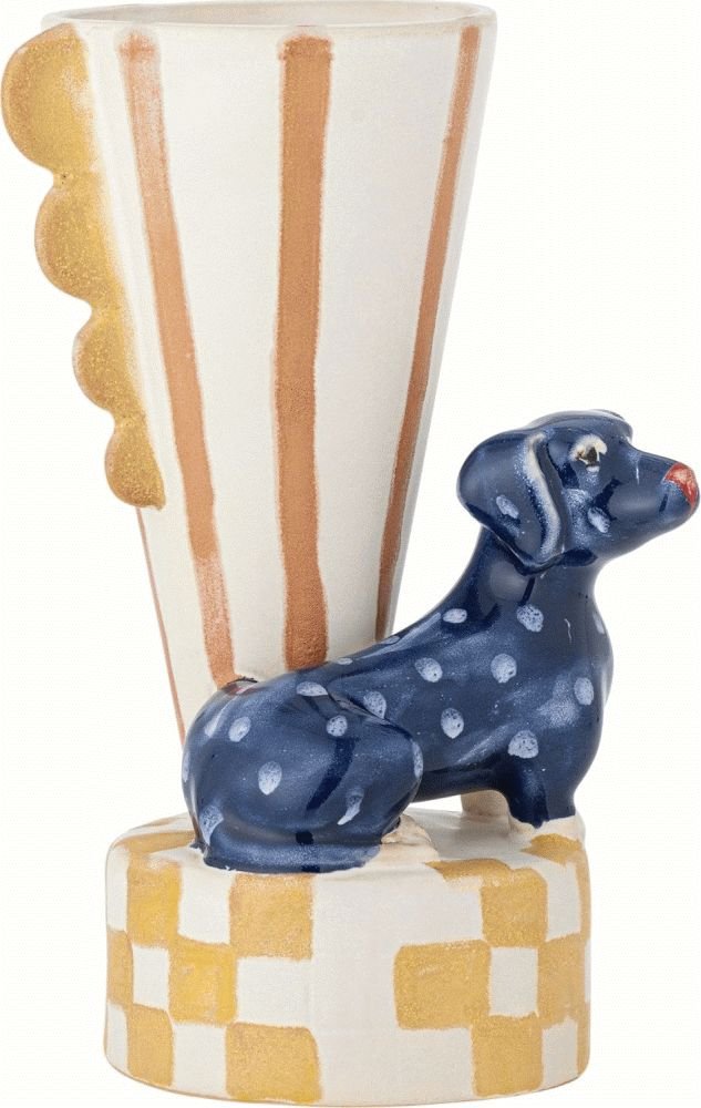 Bloomingville Dachsy Vase H21,5 cm, Multi