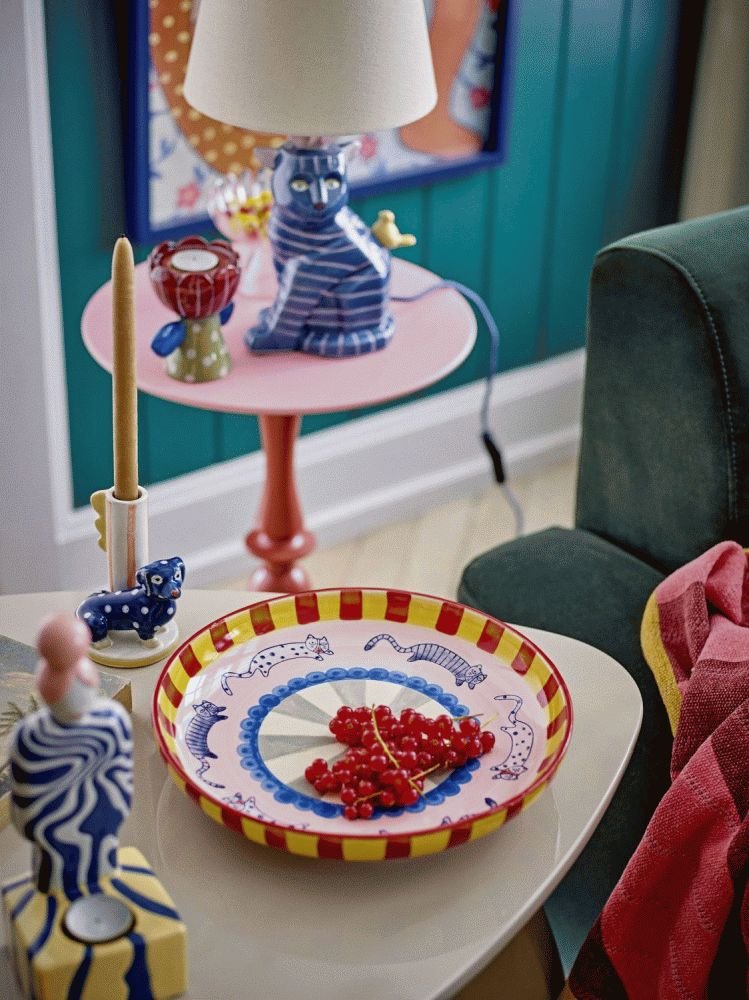 Bloomingville Dachsy Lysestage H12 cm, Multi