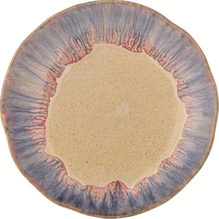 Bloomingville Imogen Teller 16,5 cm, Blau/Rosa