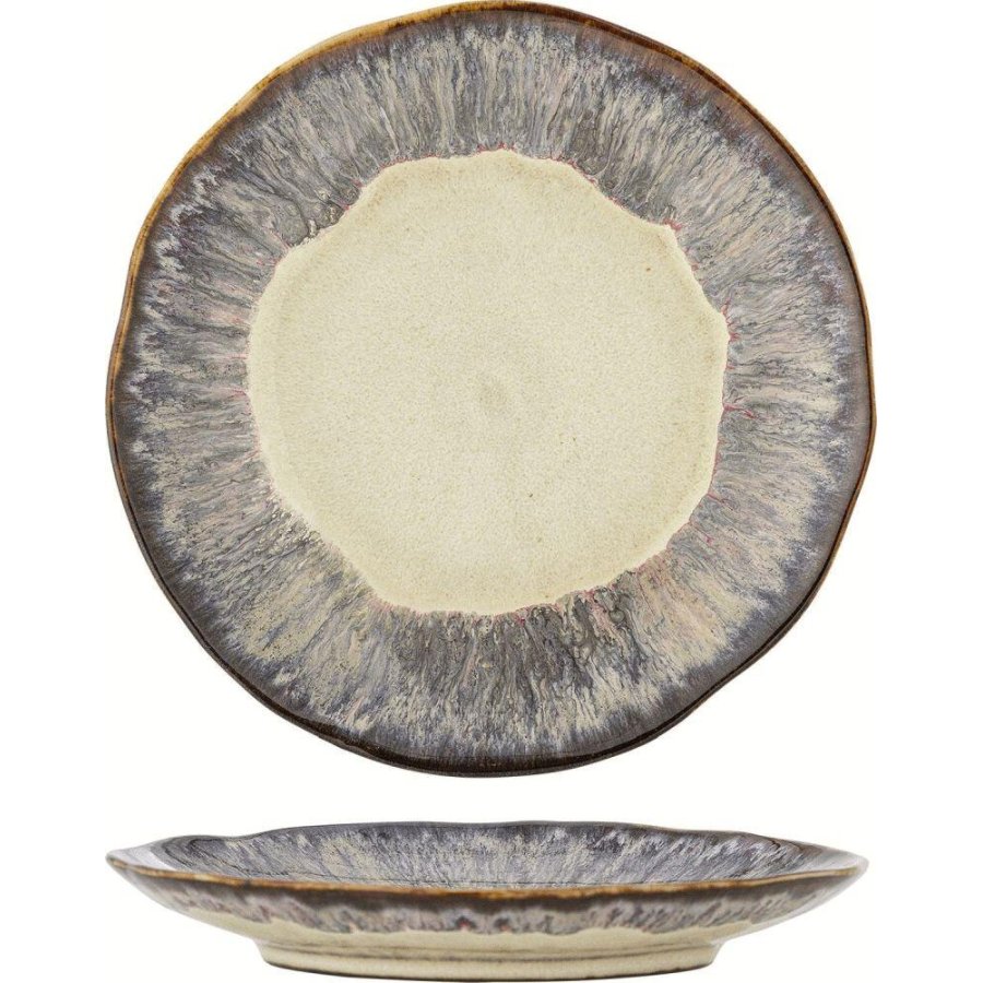 Bloomingville Imogen Teller 16,5 cm, Gr&uuml;n/Rosa