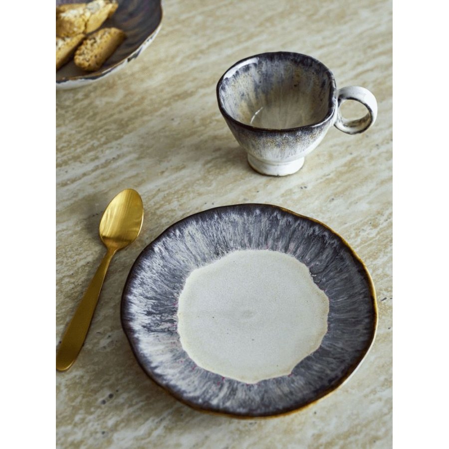 Bloomingville Imogen Teller 16,5 cm, Gr&uuml;n/Rosa