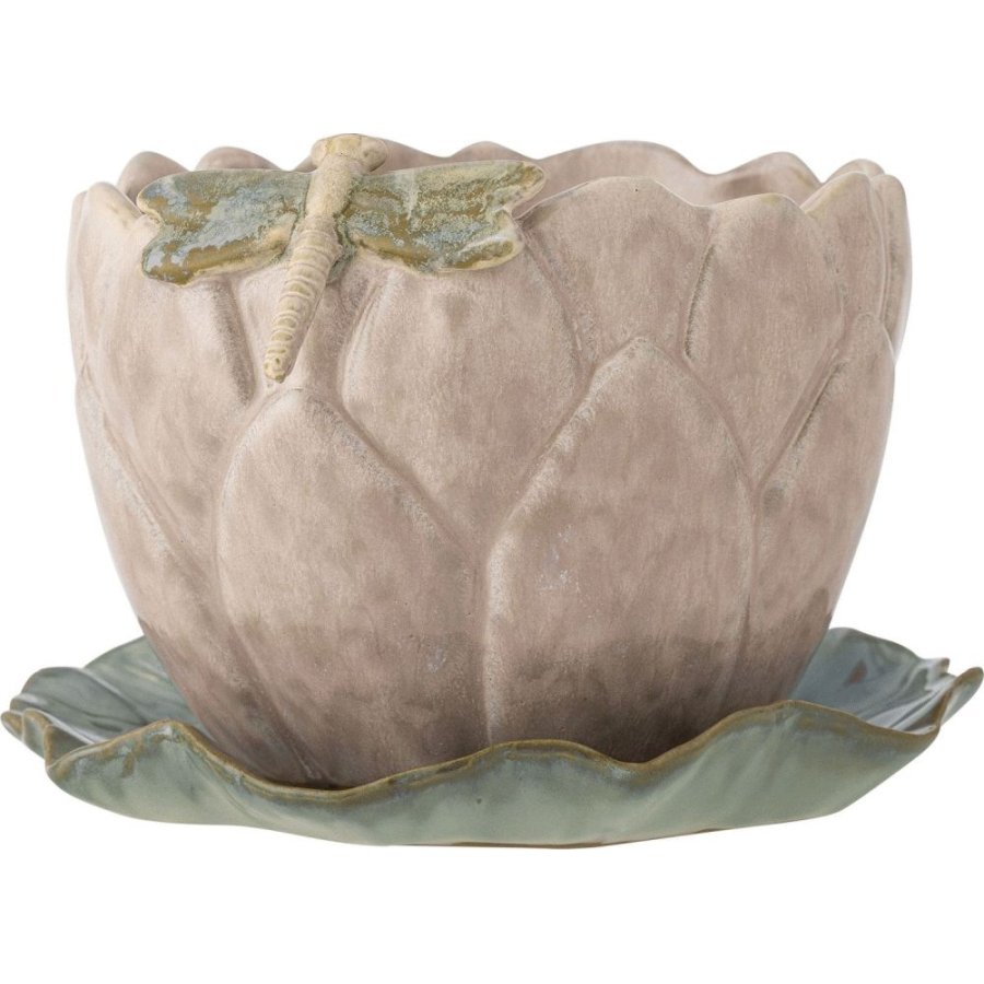 Creative Collection Jaylee Urtepotte m. Undersk�l H13,5 cm, Rosa