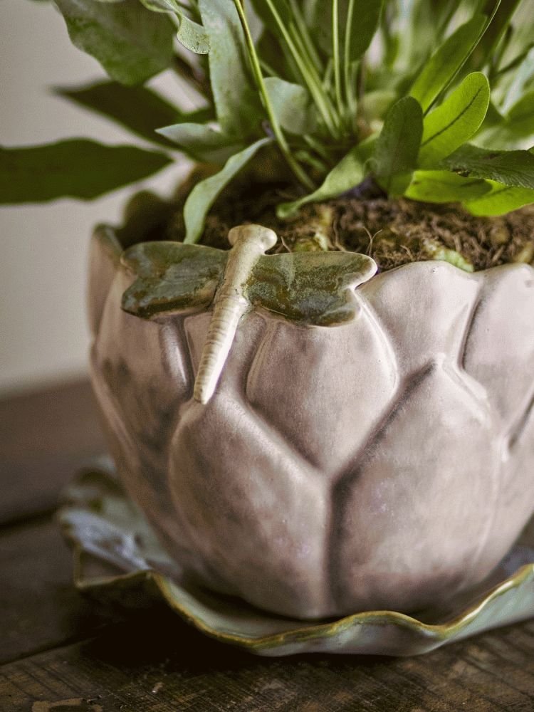 Creative Collection Jaylee Urtepotte m. Undersk�l H13,5 cm, Rosa