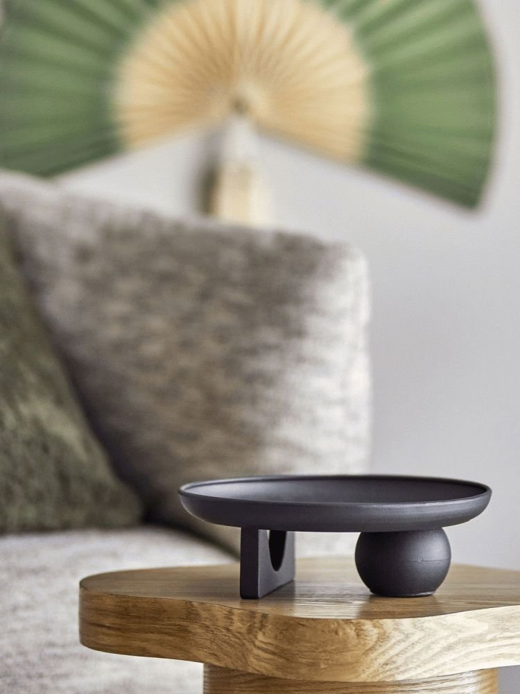 Bloomingville Dustin Dekorationsplatte �26 cm, Schwarz