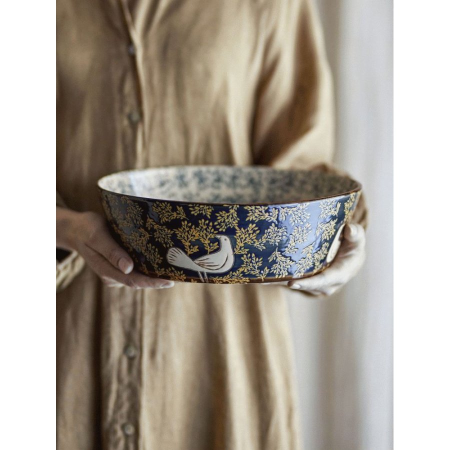 Bloomingville Hezha Schale �28 cm, Blau