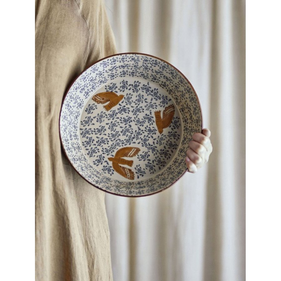 Bloomingville Hezha Schale �28 cm, Blau