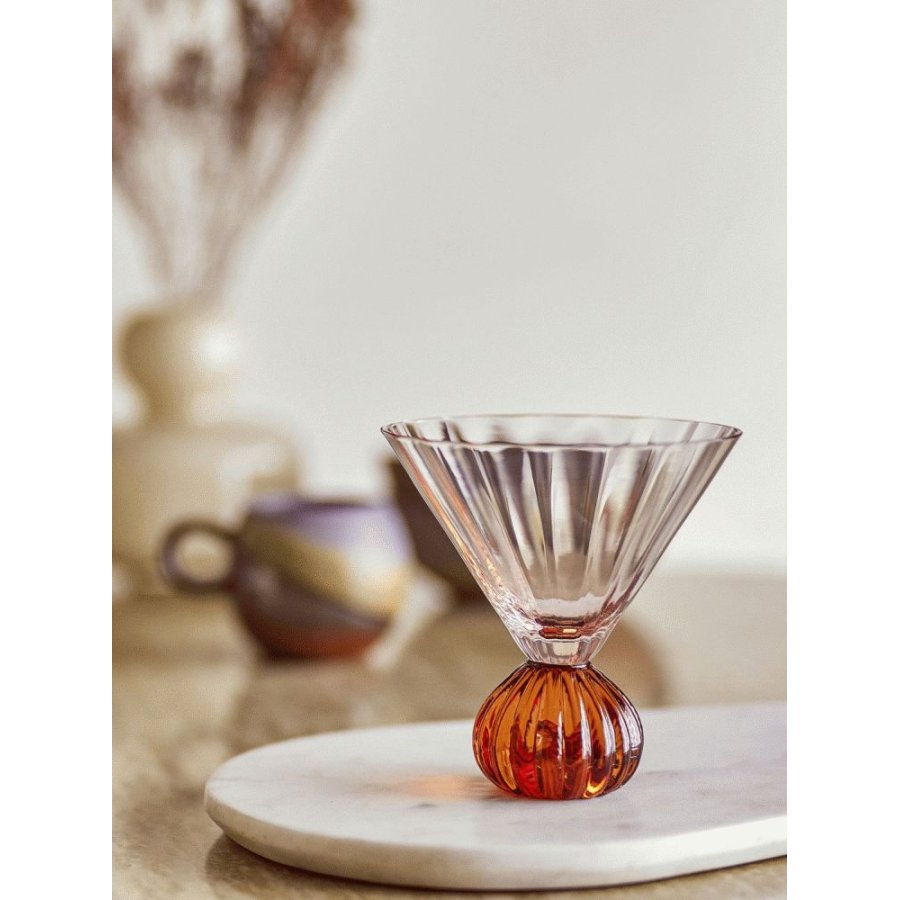 Bloomingville Taurin Cocktailglas 30 cl, Amber