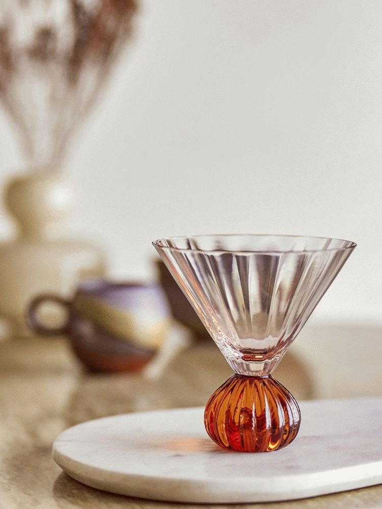 Bloomingville Taurin Cocktailglas 30 cl, Amber