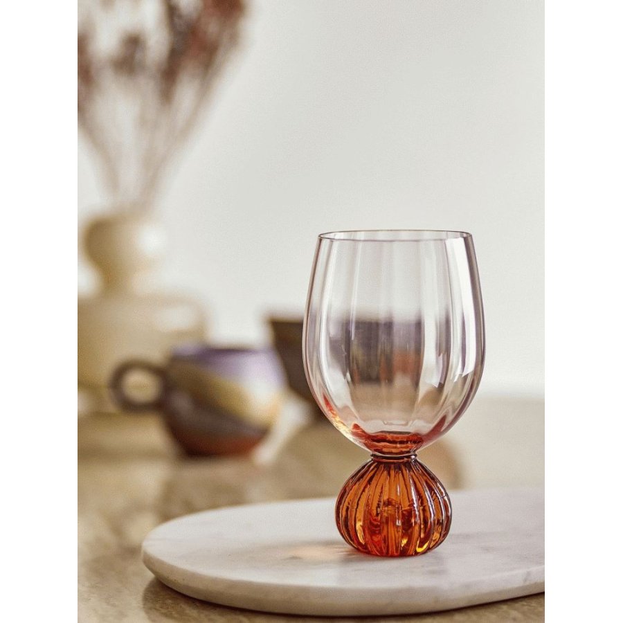 Bloomingville Taurin Vinglas 43 cl, Amber