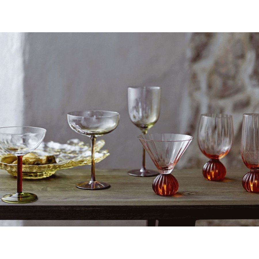 Bloomingville Taurin Champagneglas 25 cl, Amber