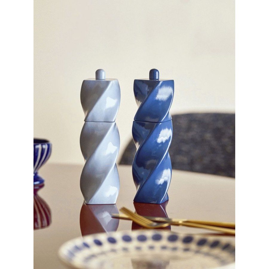 Bloomingville Riley Salt & Peberkv�rn H18,5 cm, Bl�