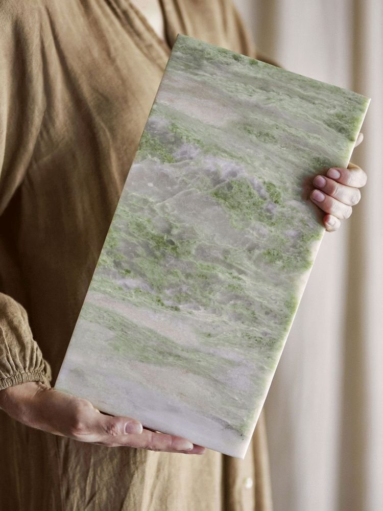 Bloomingville Keika Serveringsbr�t 20x38 cm, Gr�n