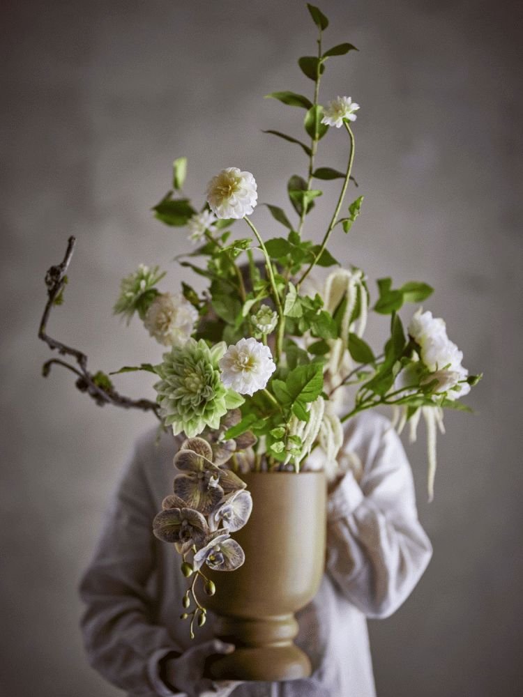 Bloomingville Rise Kunstig Buket, Hvid