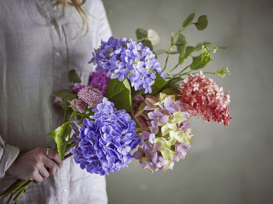 Bloomingville Edge Kunstig Buket, Lilla