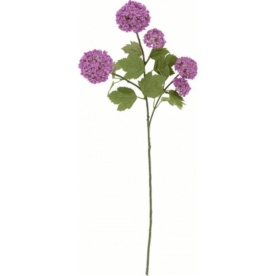 Bloomingville Snowball Kunstig Stilk 73,5 cm, Lilla