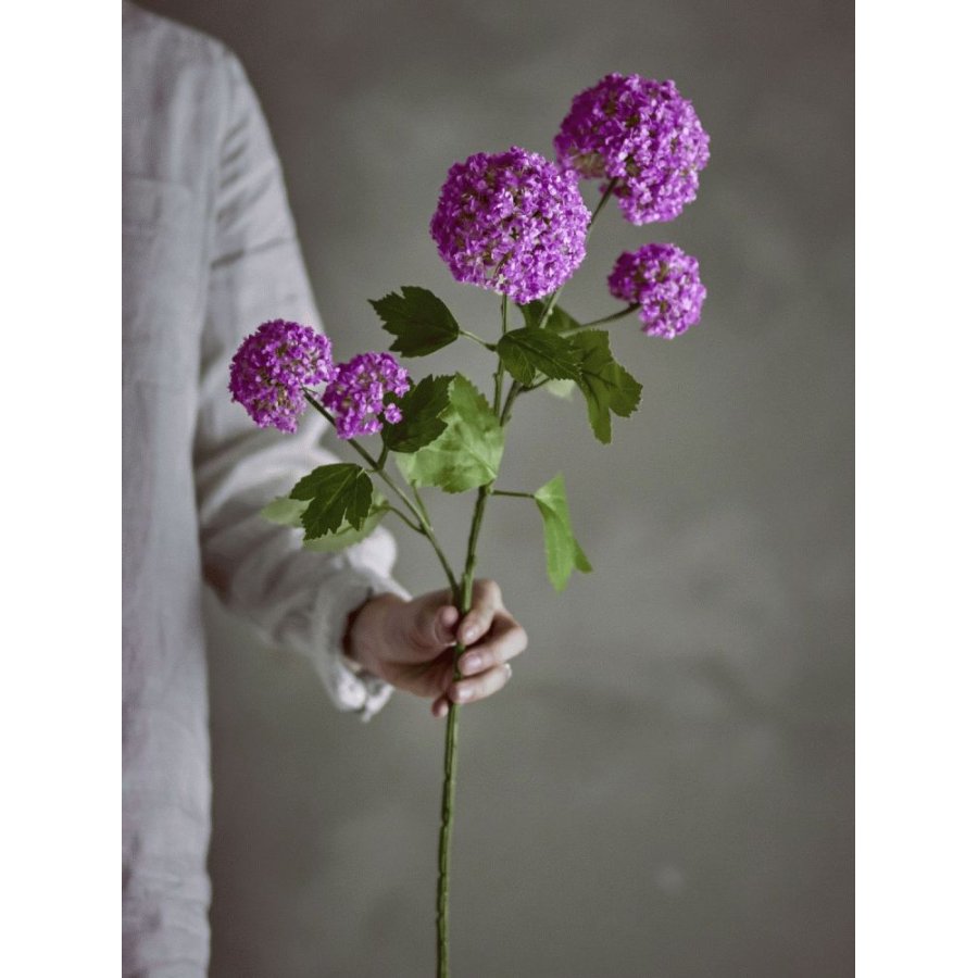 Bloomingville Snowball Kunstig Stilk 73,5 cm, Lilla