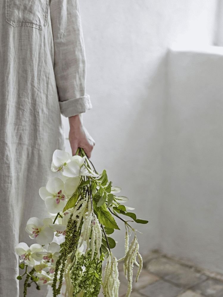 Bloomingville Reed Kunstig Stilk 70 cm, Hvid