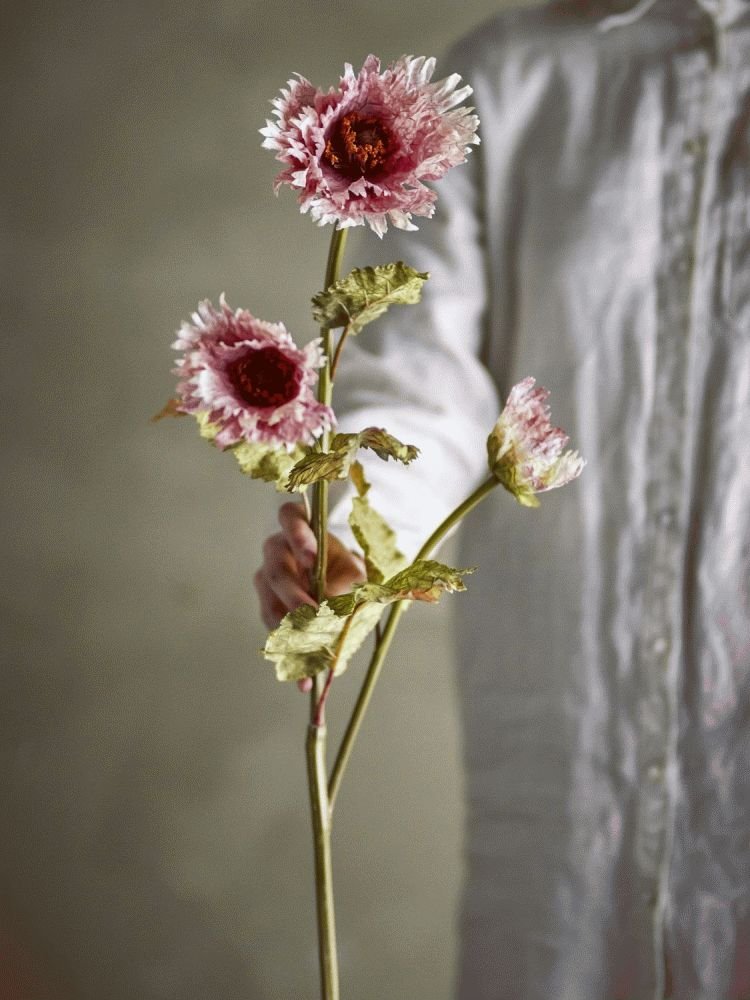 Bloomingville Chrysantemum Kunstig Stilk 96 cm, Rosa