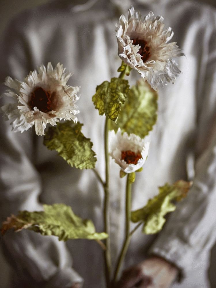 Bloomingville Chrysantemum Kunstig Stilk 96 cm, Hvid