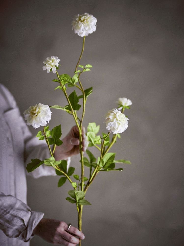Bloomingville Chrysantemum Kunstig Stilk 101 cm, Hvid