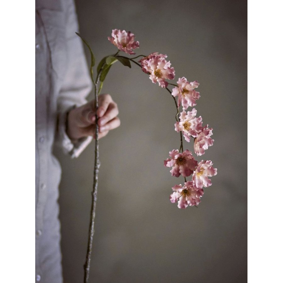 Bloomingville Wild Cherry Kunstig Stilk 90 cm, Rosa