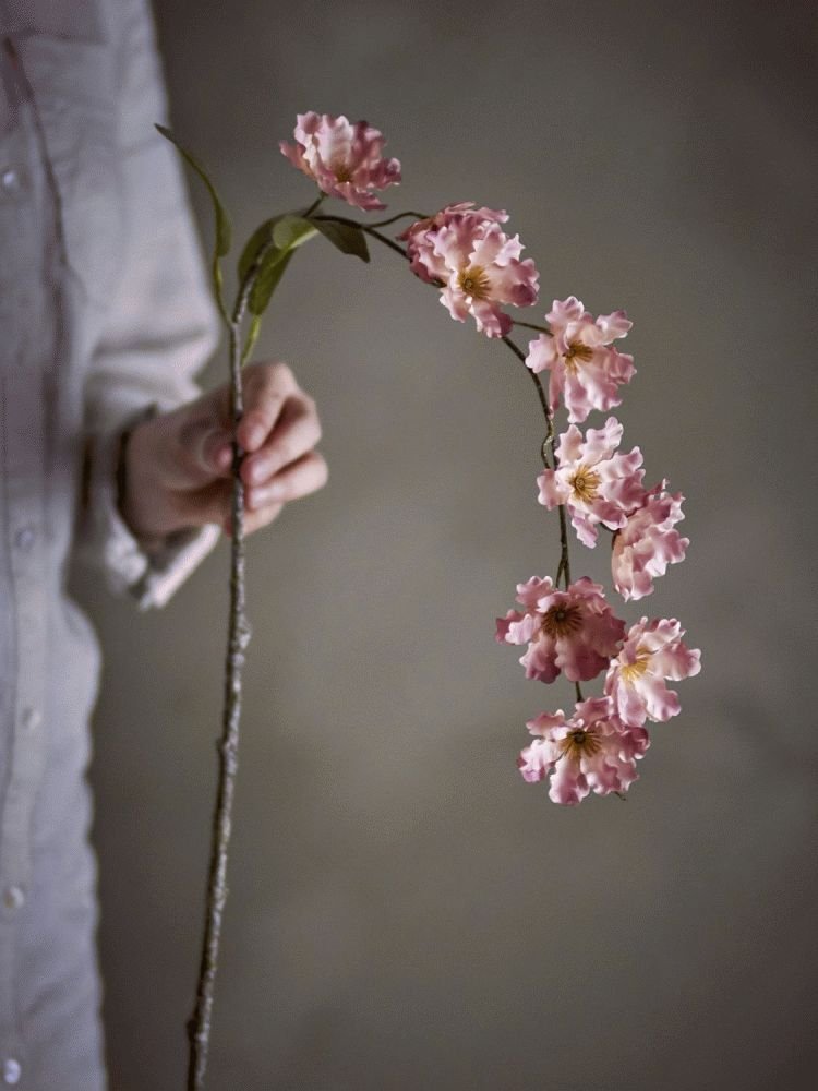 Bloomingville Wild Cherry Kunstig Stilk 90 cm, Rosa