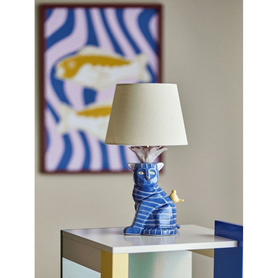 Bloomingville Eri Tischleuchte H40 cm, Blau