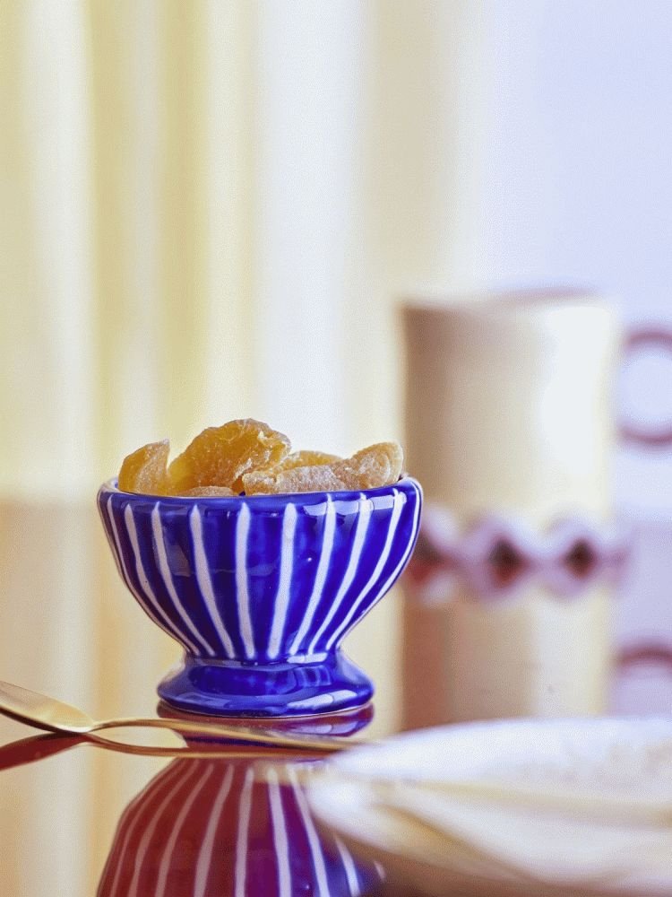 Bloomingville Nini Schale �9 cm, Blau/Wei&szlig;