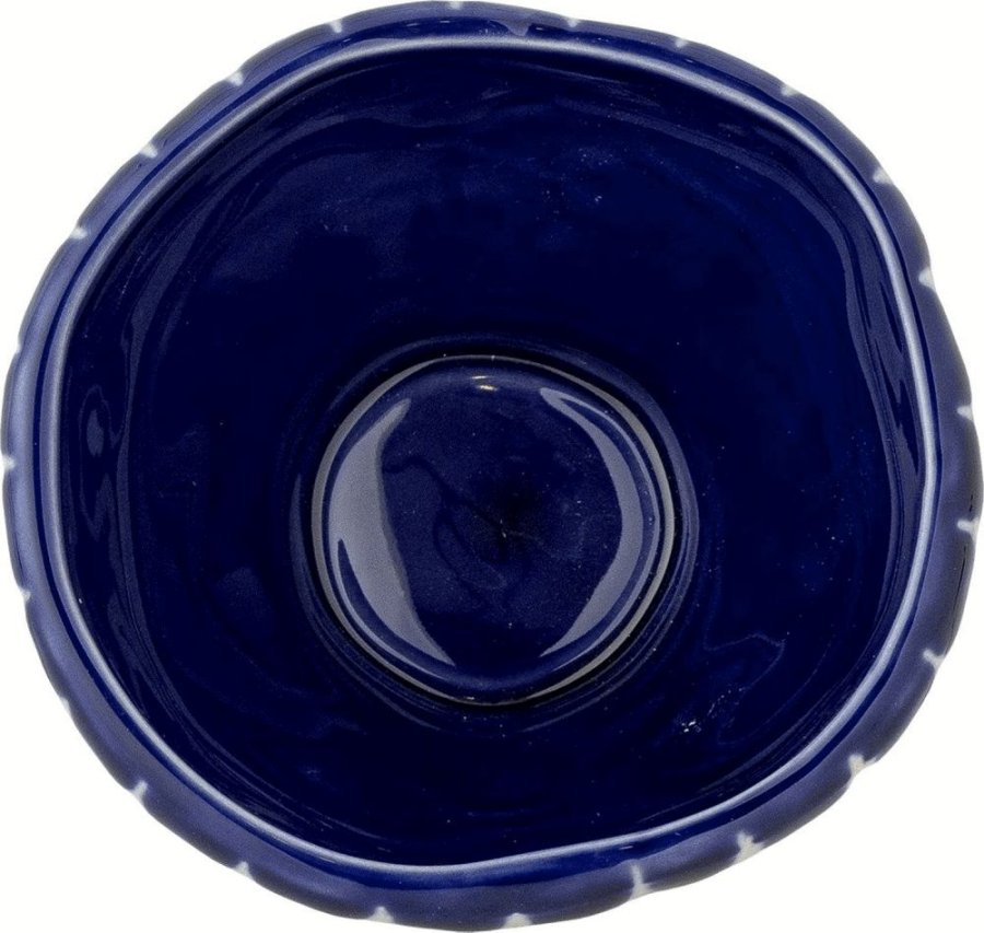 Bloomingville Nini Schale �9 cm, Blau/Wei&szlig;